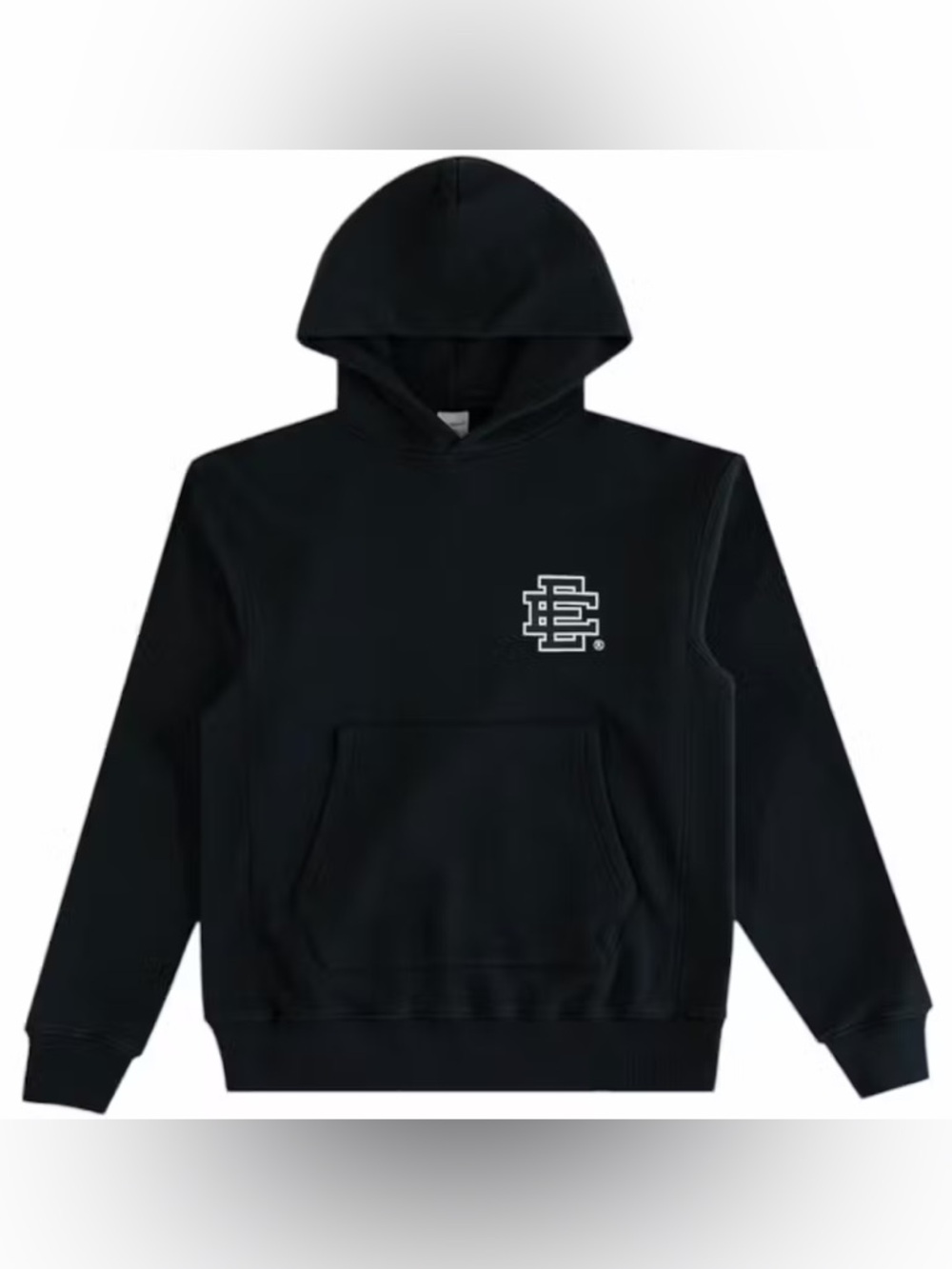 Eric Emanuel Black Hoodie with Small White Logo - Picture 1 of 3